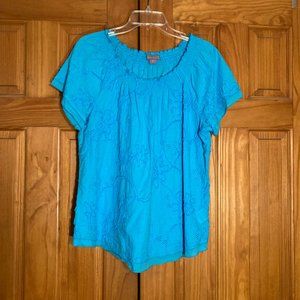 NWOT Vintage Laura Scott Top Blouse Size L